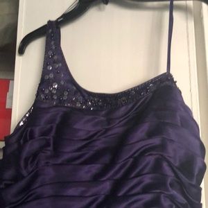 Purple one shoulder Adrianna Papell